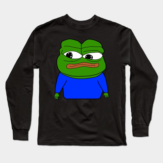 Apu Front Facing Pepe Long Sleeve T-Shirt by Lean Mean Meme Machine